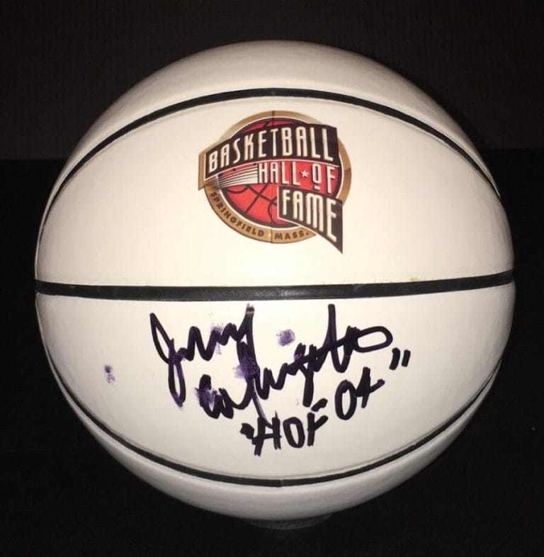 USA BASKETBALL JERRY COLANGELO SIGNED AUTOGRAPHED BASKETBALL COA HOF 2004 LAKERS
 COLLECTIBLE MEMORABILIA