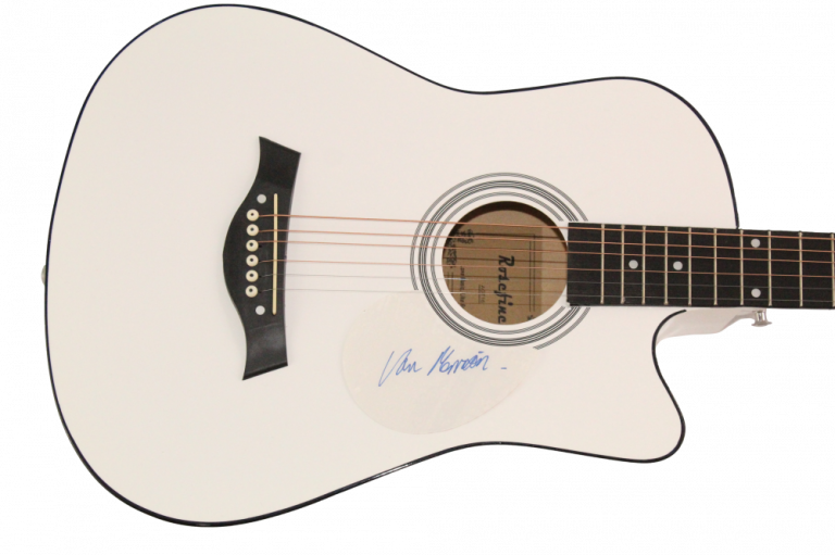 VAN MORRISON SIGNED AUTOGRAPH ACOUSTIC GUITAR – TUPELO HONEY MOONDANCE JSA COA
 COLLECTIBLE MEMORABILIA