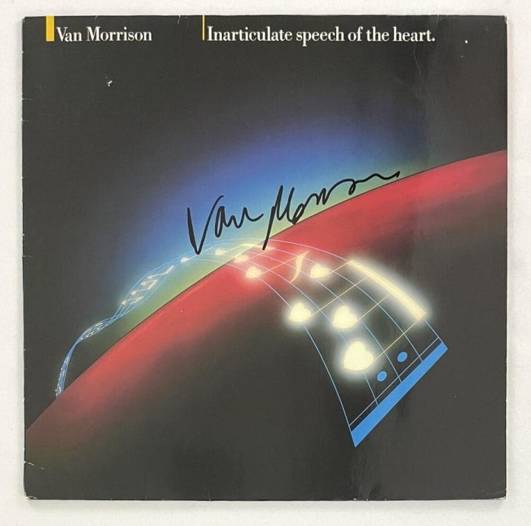 VAN MORRISON SIGNED AUTOGRAPH ALBUM RECORD INARTICULATE SPEECH OF THE HEART JSA COLLECTIBLE MEMORABILIA