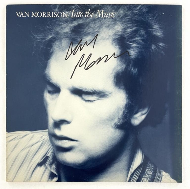 VAN MORRISON SIGNED AUTOGRAPH ALBUM VINYL RECORD LP – INTO THE MUSIC BECKETT COA COLLECTIBLE MEMORABILIA