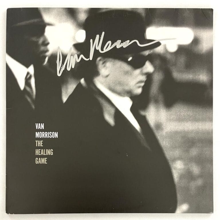 VAN MORRISON SIGNED AUTOGRAPH ALBUM VINYL RECORD LP – THE HEALING GAME – JSA COA COLLECTIBLE MEMORABILIA