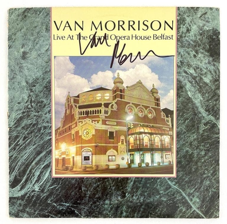 VAN MORRISON SIGNED AUTOGRAPH ALBUM VINYL RECORD LP LIVE IN BELFAST BECKETT COA COLLECTIBLE MEMORABILIA