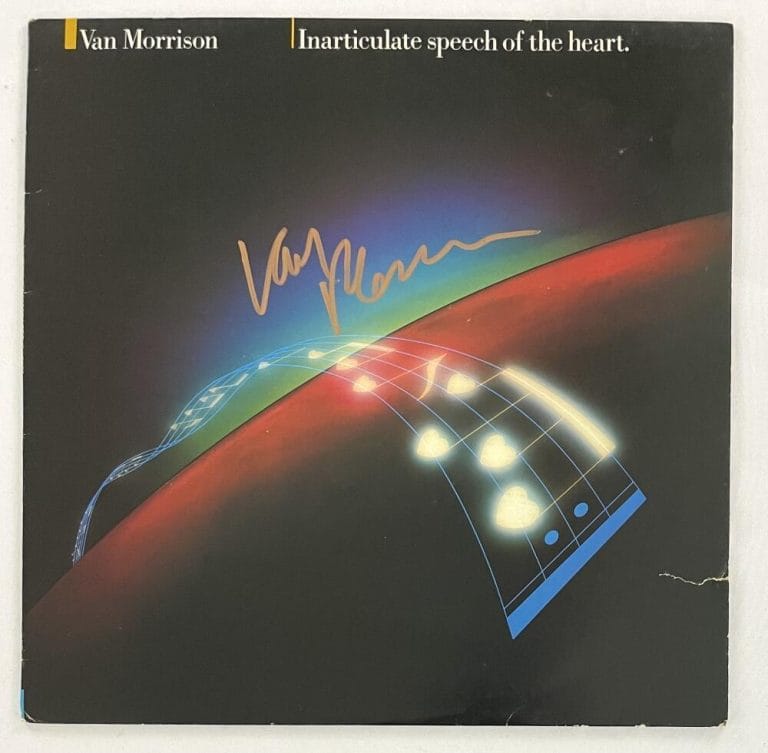 VAN MORRISON SIGNED AUTOGRAPH VINYL RECORD INARTICULATE SPEECH OF THE HEART JSA COLLECTIBLE MEMORABILIA