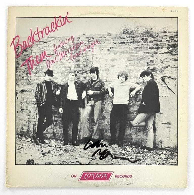 VAN MORRISON THEM SIGNED AUTOGRAPH ALBUM VINYL RECORD LP – BACKTRACKIN JSA COA COLLECTIBLE MEMORABILIA
