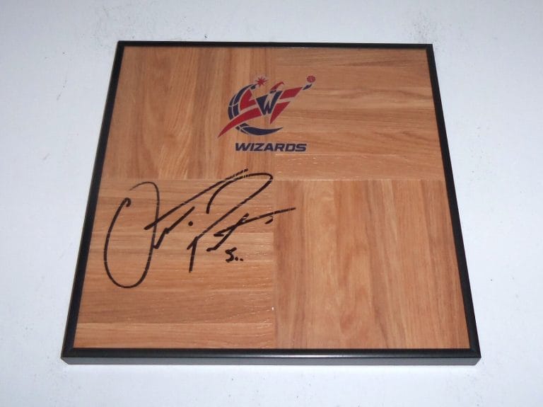 WASHINGTON WIZARDS OTTO PORTER SIGNED AUTOGRAPHED BASKETBALL FLOOR COA! PROOF
 COLLECTIBLE MEMORABILIA