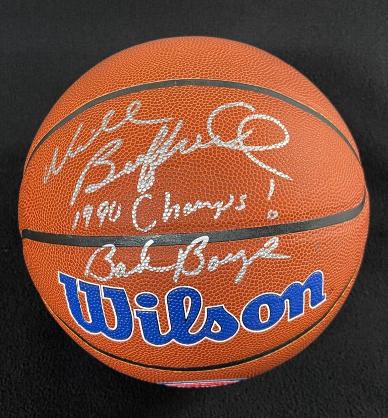 WILLIAM BEDFORD SIGNED & INSCRIBED DETROIT PISTONS BASKETBALL JSA COA COLLECTIBLE MEMORABILIA
