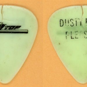 ZZ Top Dusty Hill Stage Used Vintage Guitar Pick - 1984 Afterburner Tour