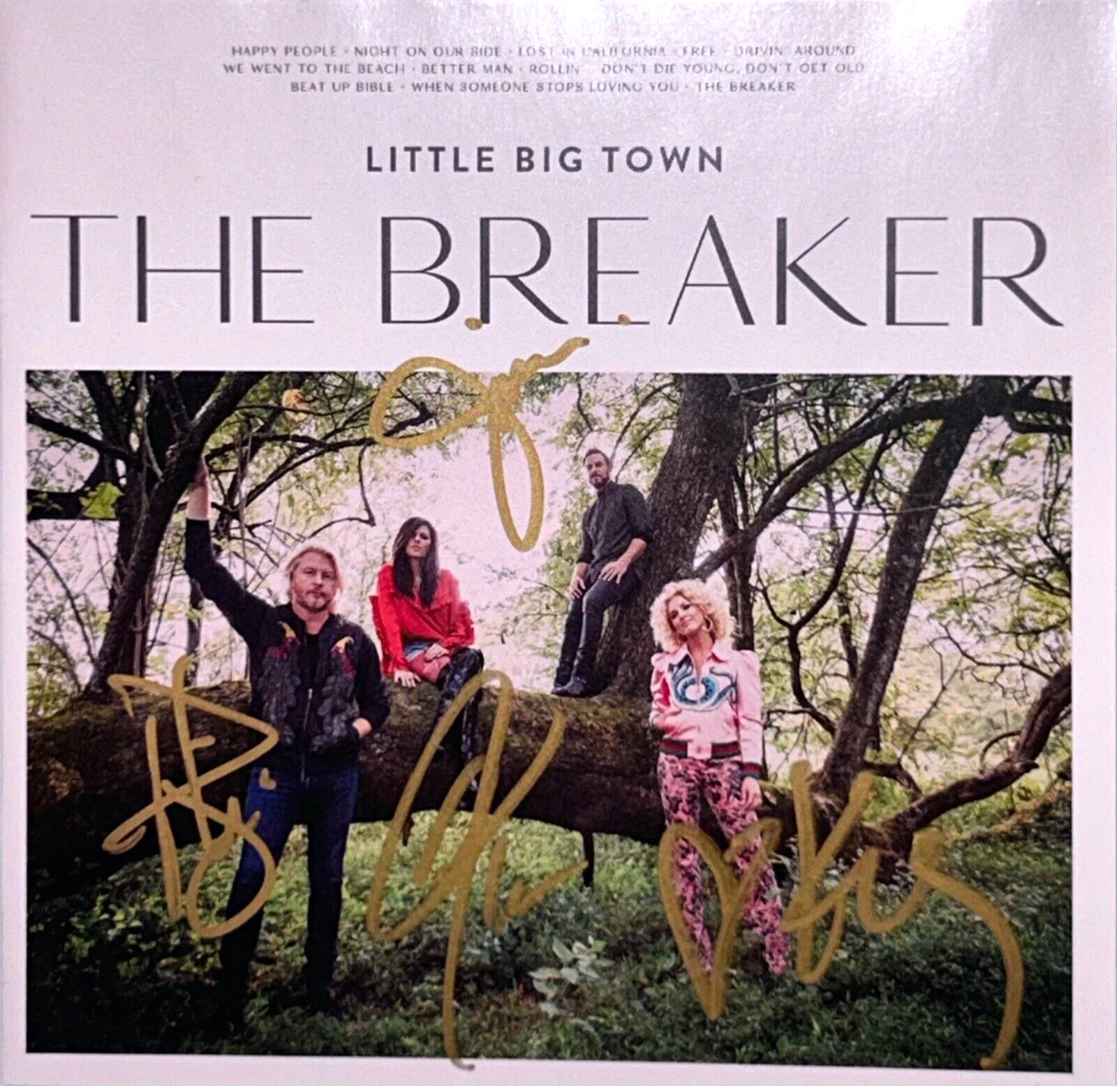 LITTLE BIG TOWN Signed Autograph CD Cover 