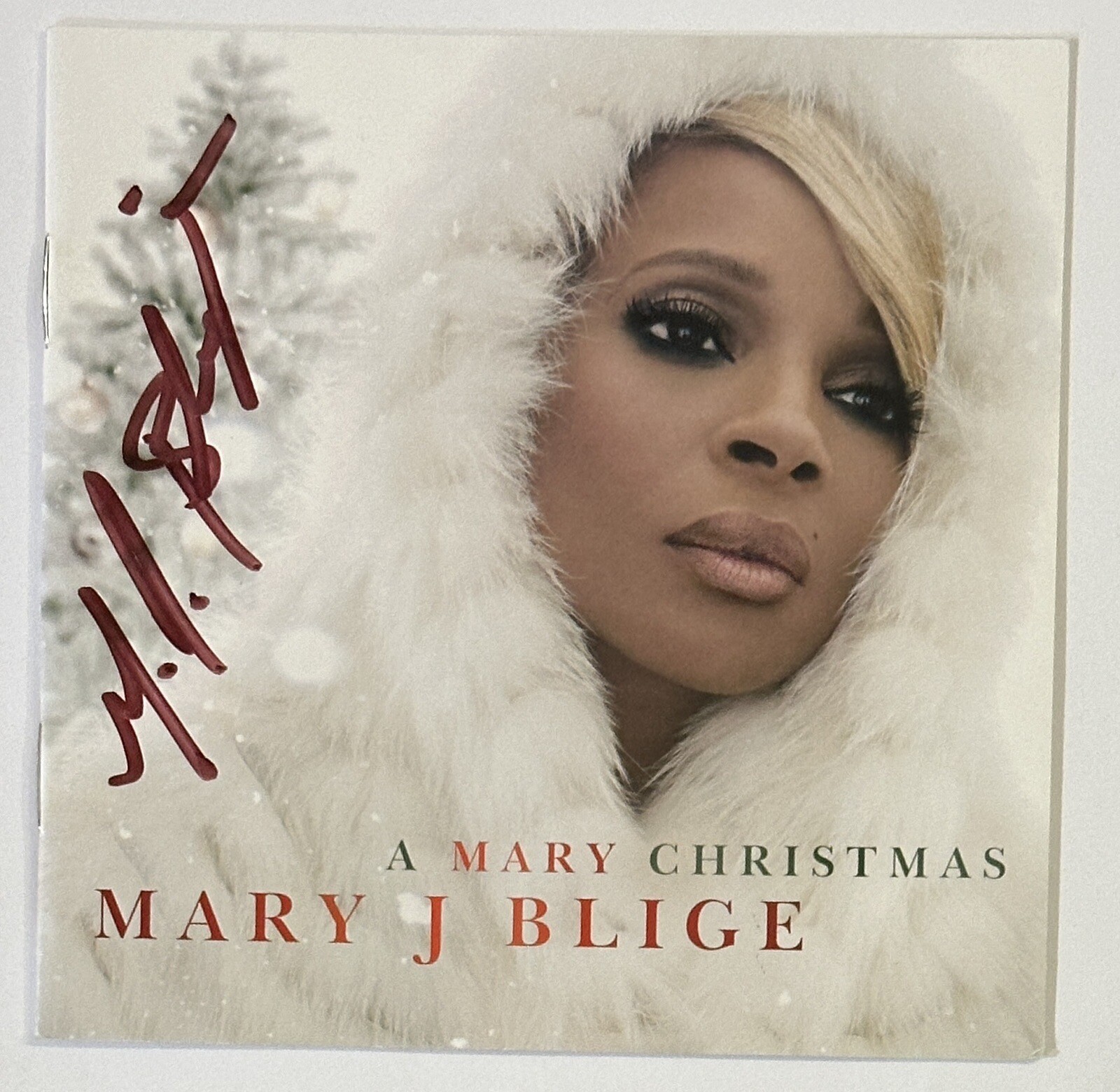 SIGNED Mary J Blige Autograph Mary Christmas CD Cover PSA DNA Certified COA