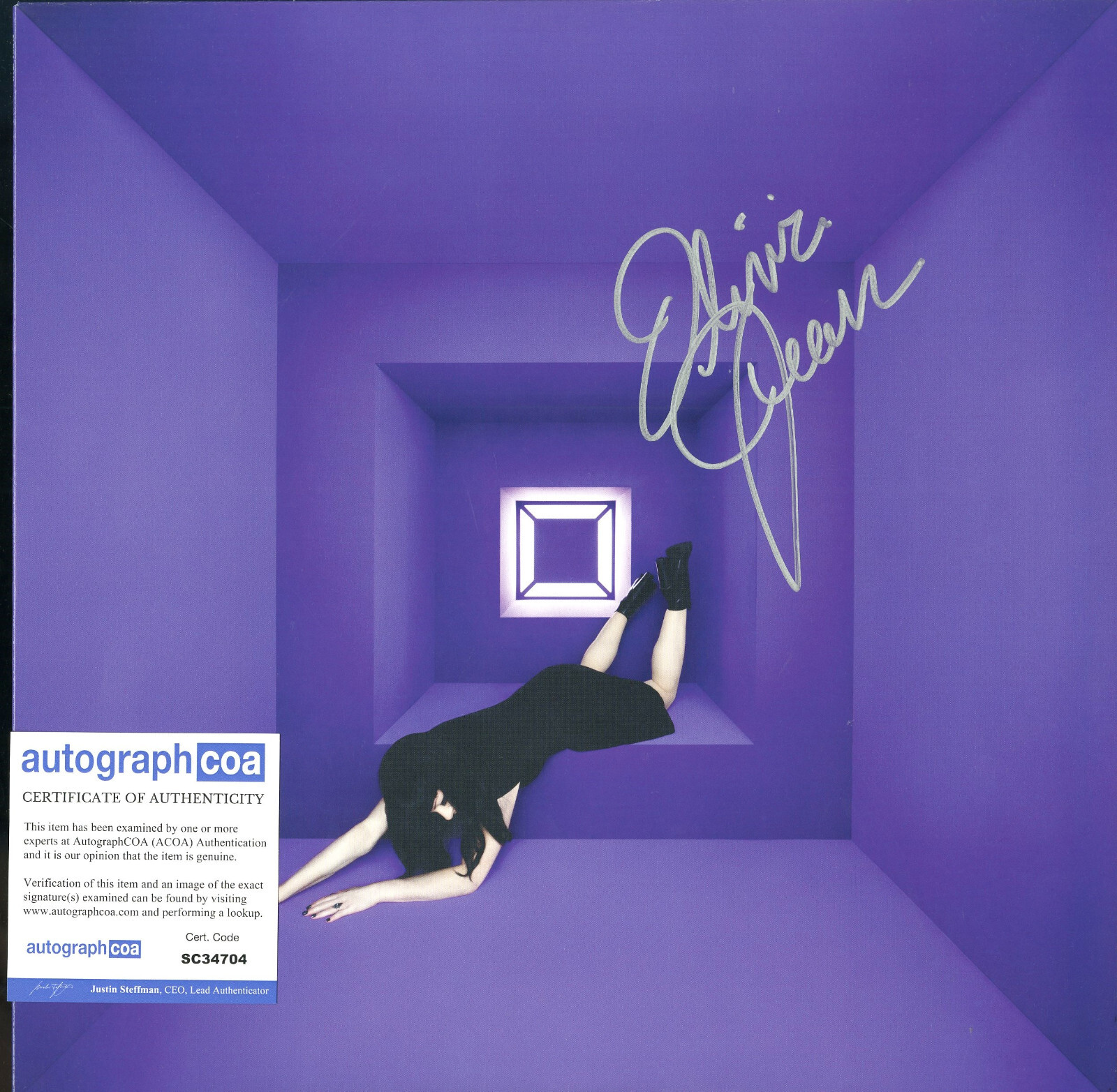 OLIVIA JEAN (JACK WHITE, THIRD MAN RECORD) SIGNED RAVING GHOST VINYL RECORD ACOA COLLECTIBLE MEMORABILIA