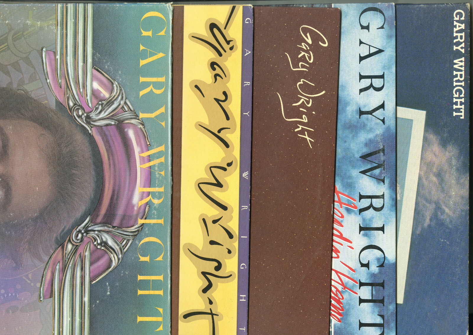 5 VINYL RECORD LOT GARY WRIGHT, GOOD CONDITION. PLAYABLE FOR SURE. COLLECTIBLE MEMORABILIA