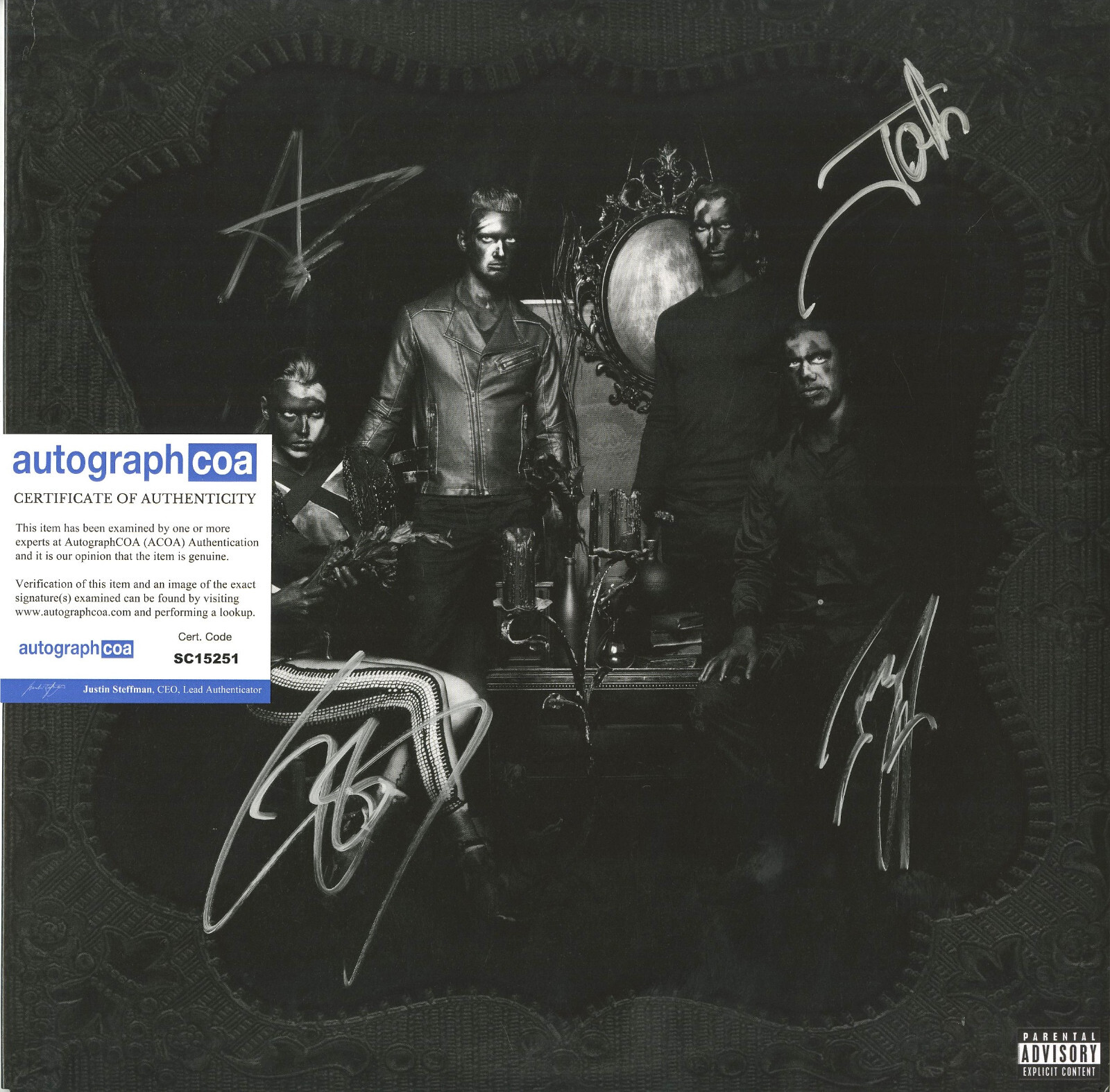 HAILSTORM THE STRANGE CASE OF… SIGNED VINYL RECORD ACOA COLLECTIBLE MEMORABILIA