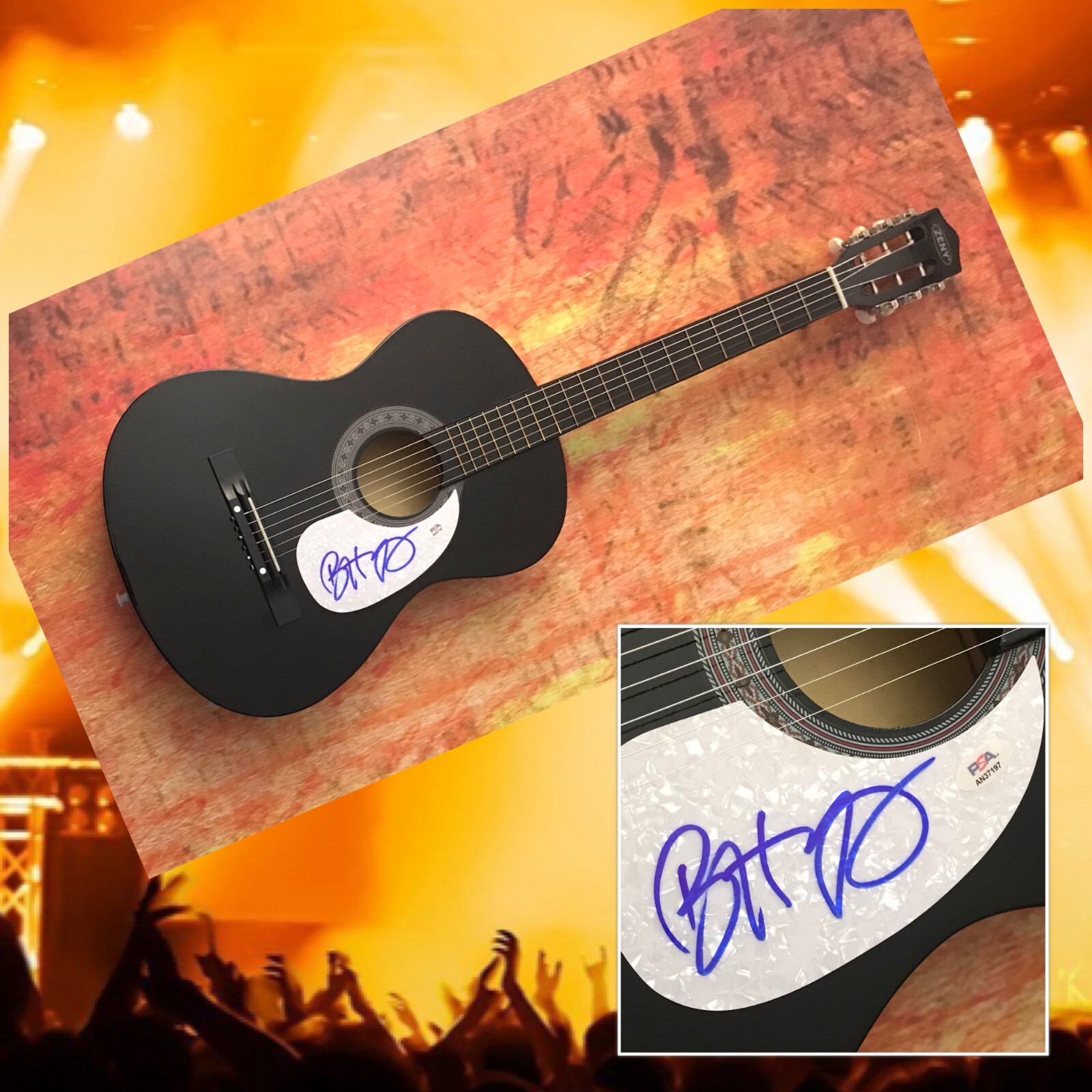 PSA In Case You Didn't Know Star * BRETT YOUNG * Signed Acoustic Guitar COA