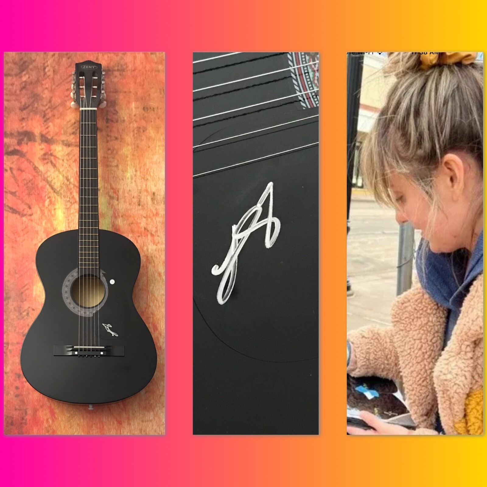 GFA Things a Man Oughta Know Star * LAINEY WILSON * Signed Acoustic Guitar COA