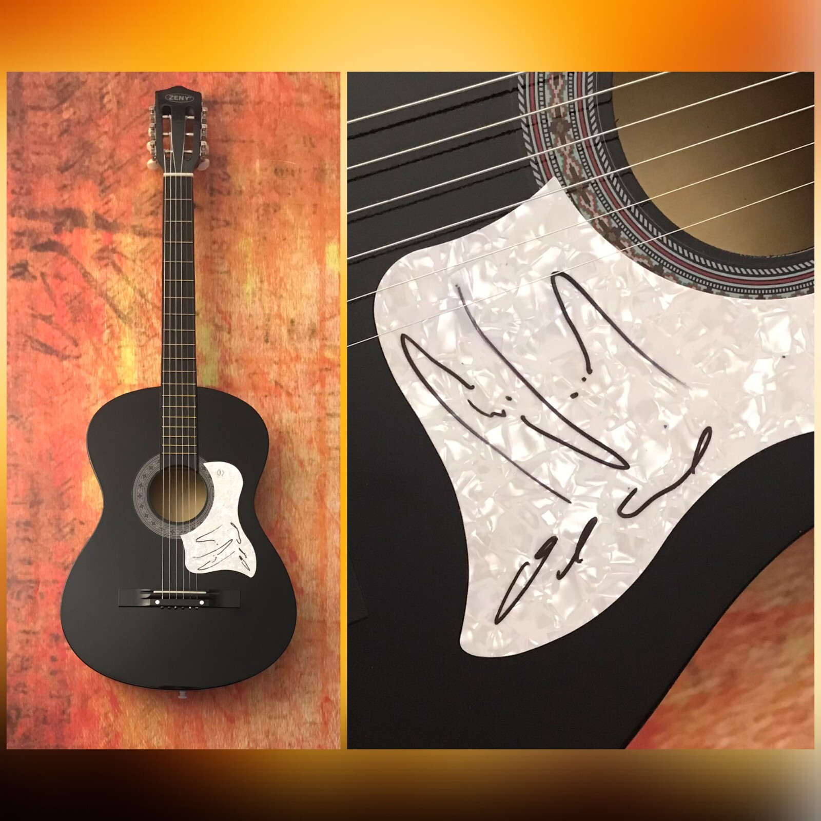 GFA Oliver & Chris Band * THE WOOD BROTHERS * Signed Acoustic Guitar COA