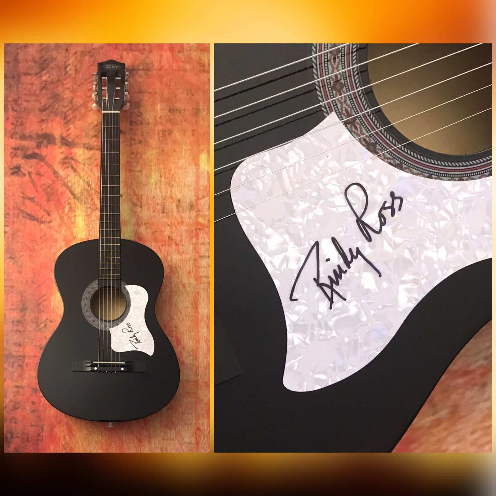 GFA Quarterflash Band Singer * RINDY ROSS * Signed Acoustic Guitar COA