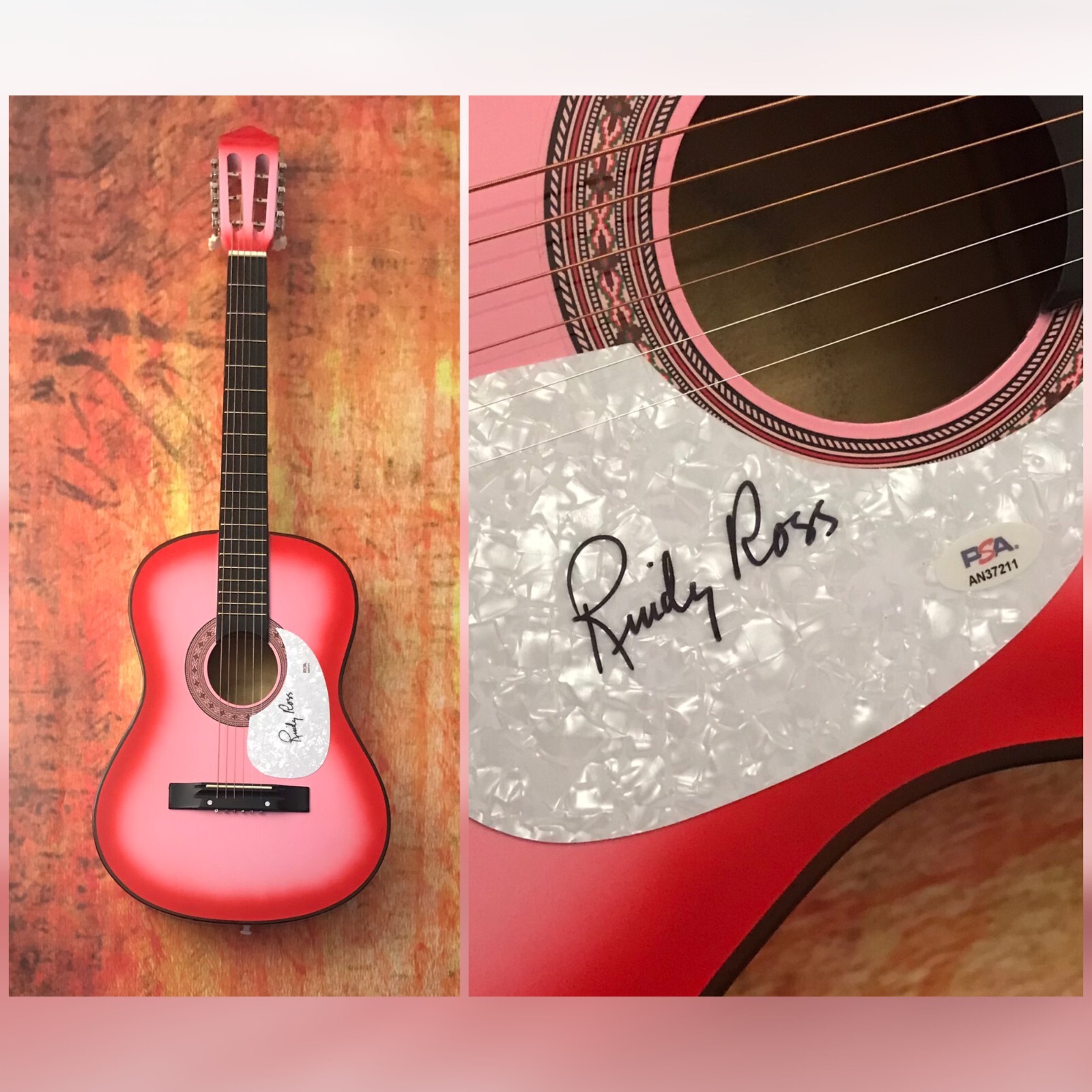 PSA Quarterflash Band Singer * RINDY ROSS * Signed Acoustic Guitar COA