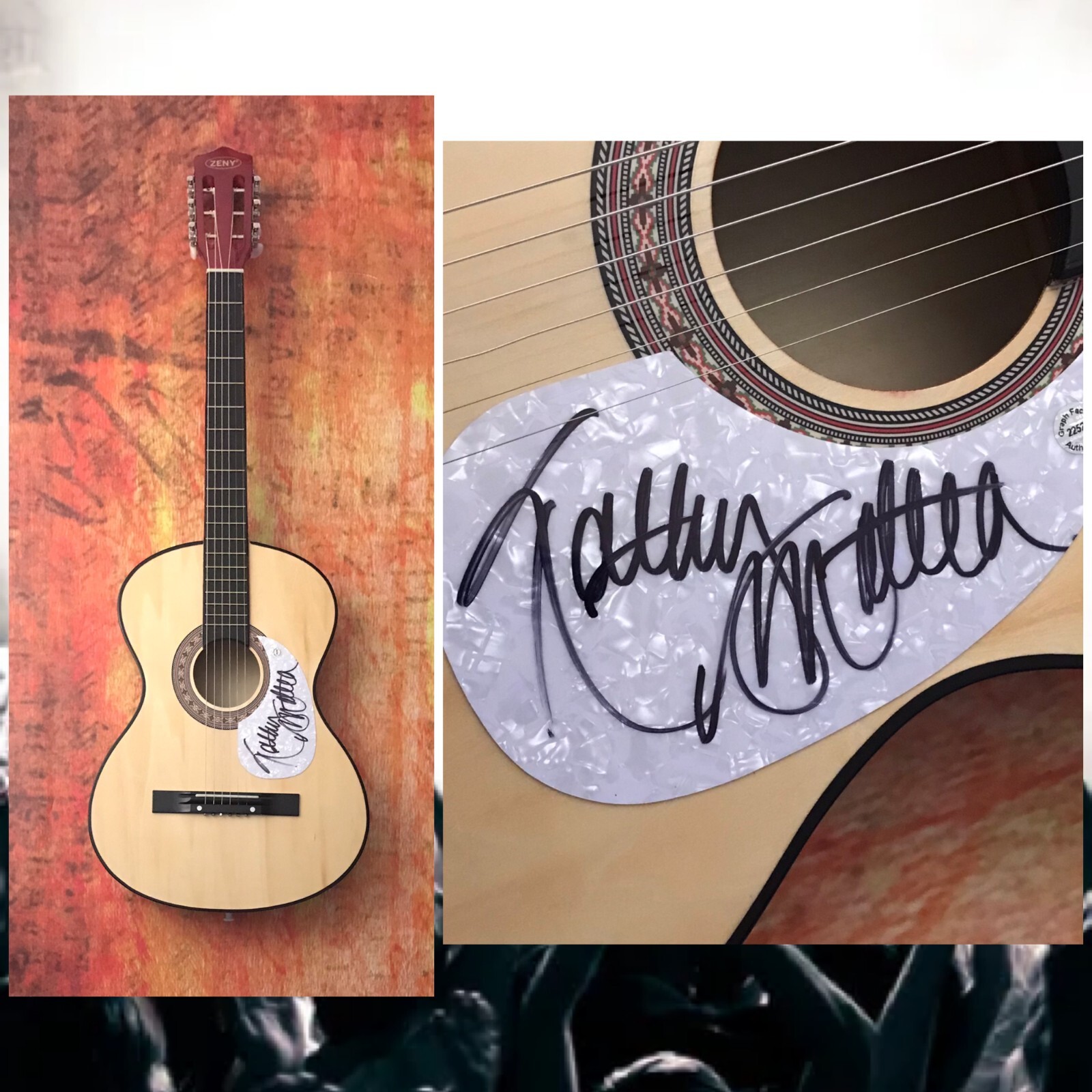 GFA 18 Wheels and a Dozen Roses * KATHY MATTEA * Signed Acoustic Guitar K3 COA