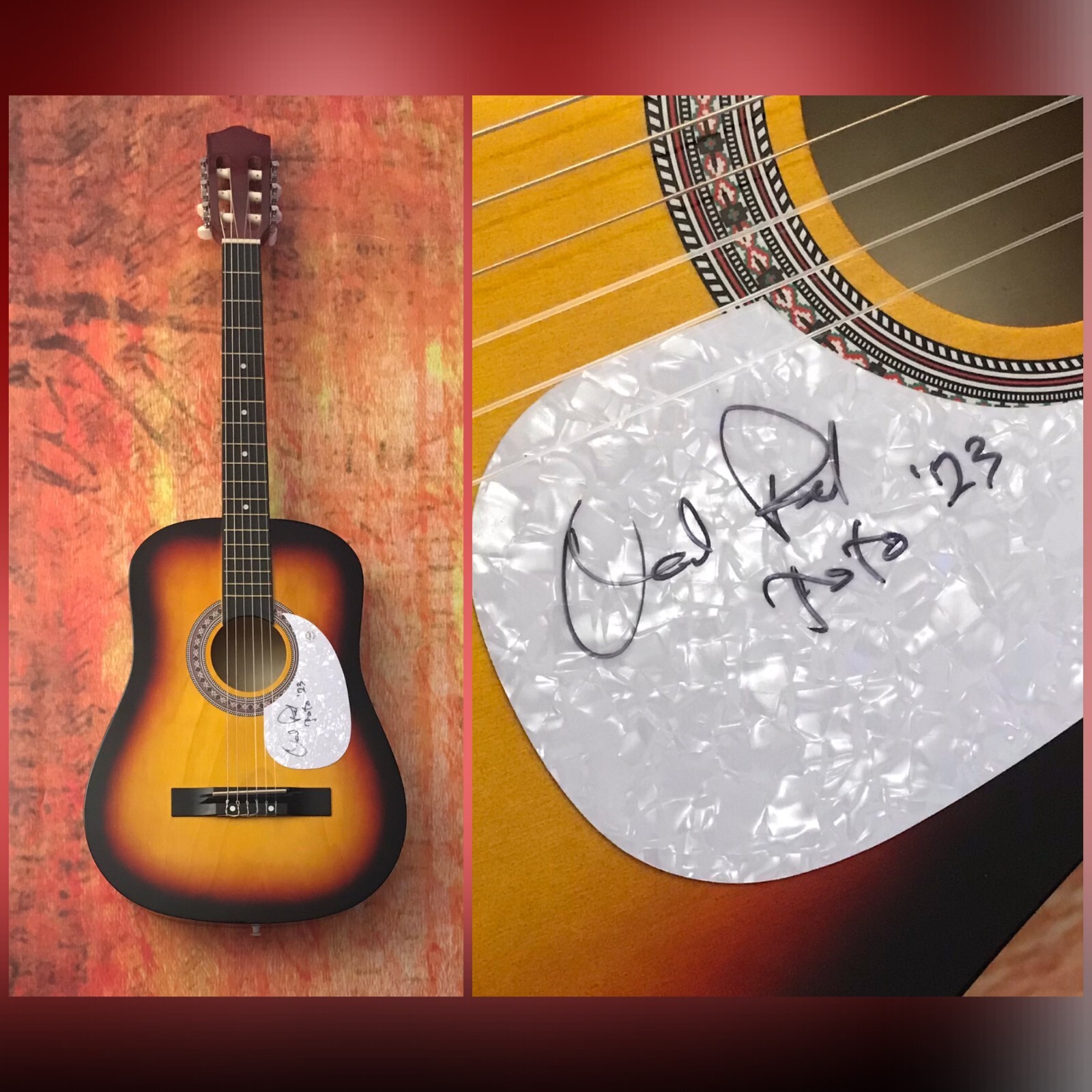 GFA Toto Co-Founder Band Africa * DAVID PAICH * Signed Acoustic Guitar COA