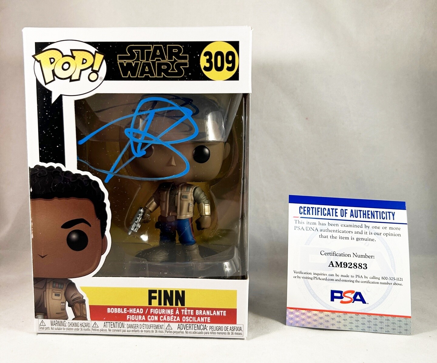 John Boyega Signed Funko Pop Finn Star Wars PSA/DNA COA