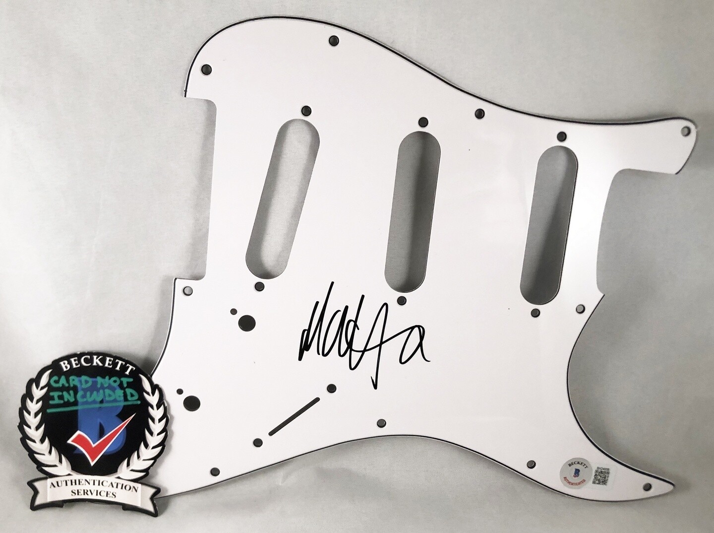 Matt Healy Signed Electric Pickguard Beckett BAS 1 COA