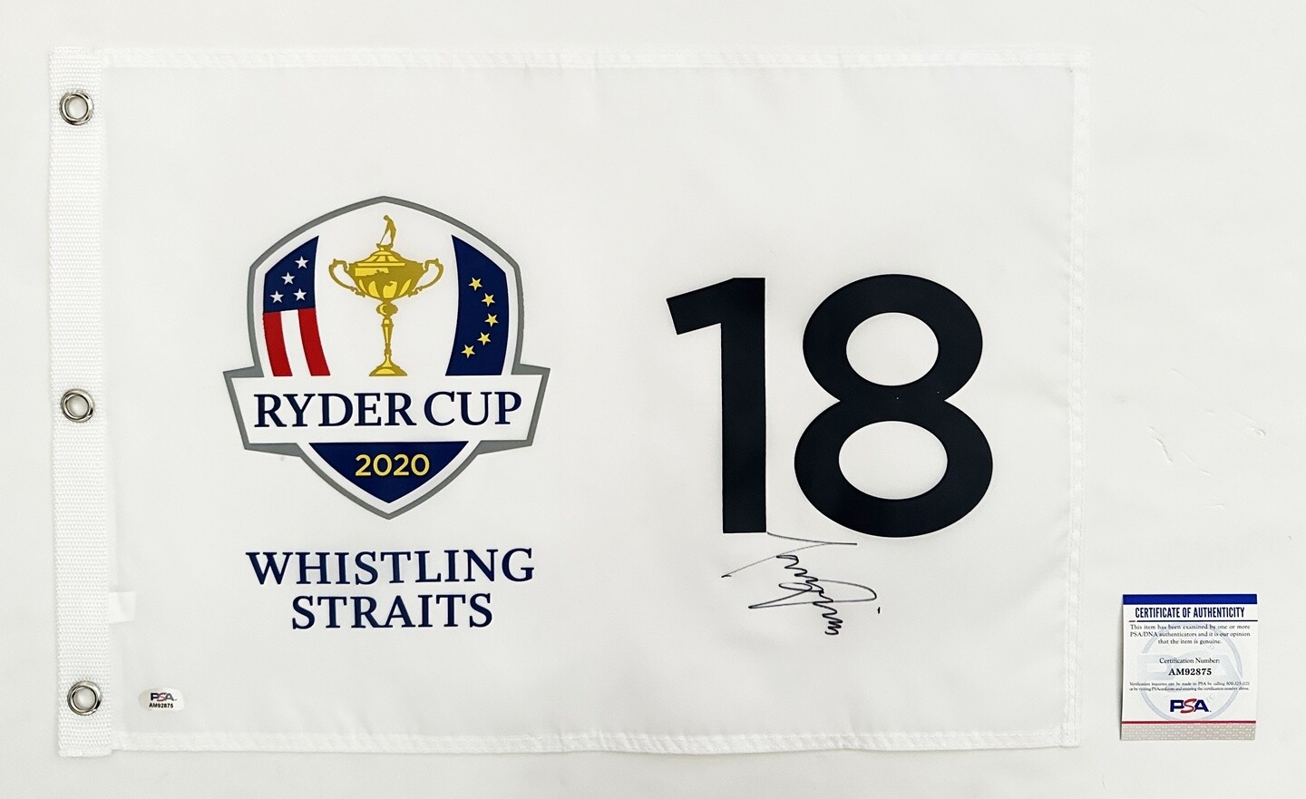 Tony Finau Signed 2020 Ryder Cup Flag JSA 2 COA