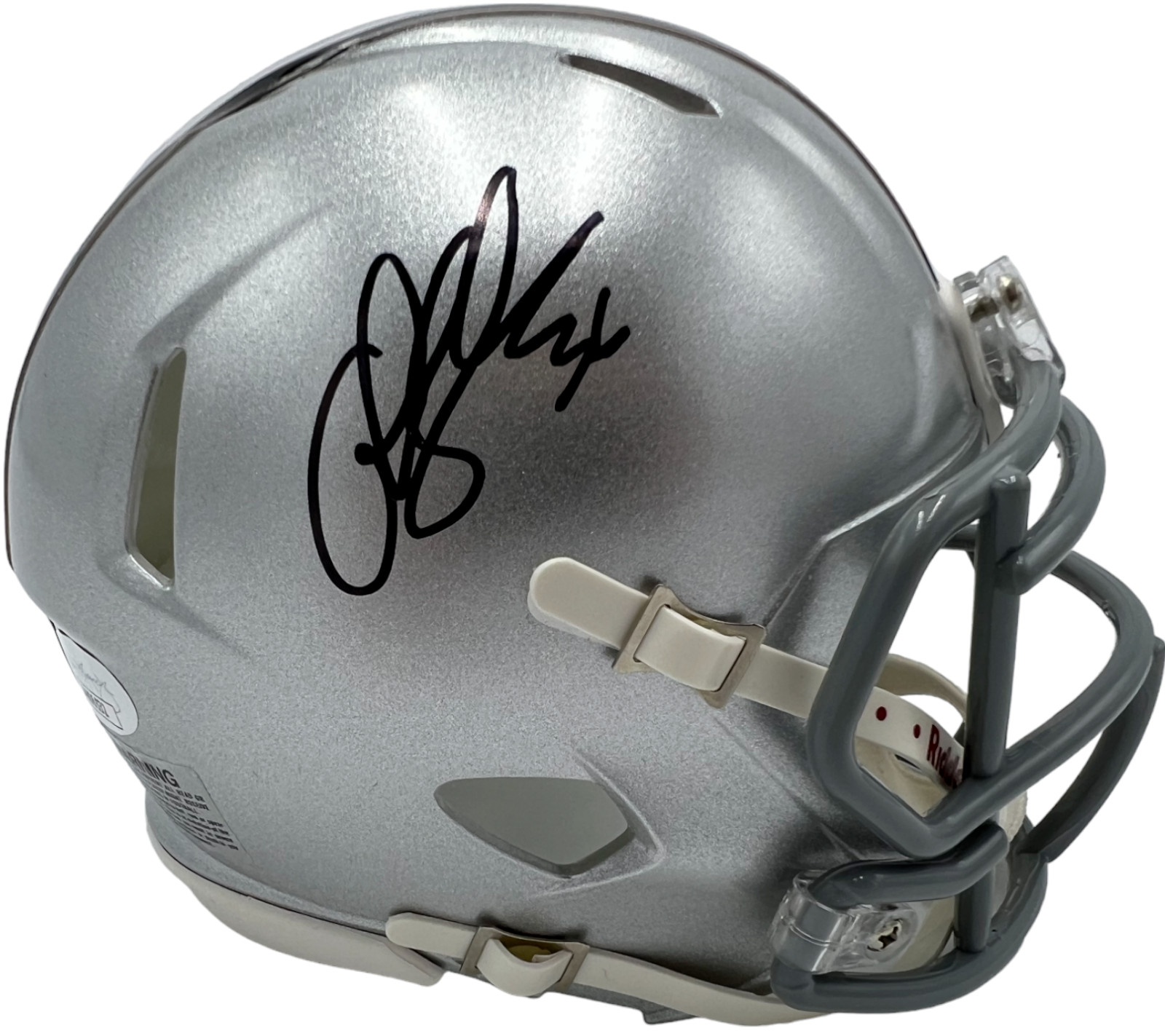 CHRIS SPIELMAN SIGNED AUTOGRAPH OHIO STATE BUCKEYES FOOTBALL MINI HELMET JSA