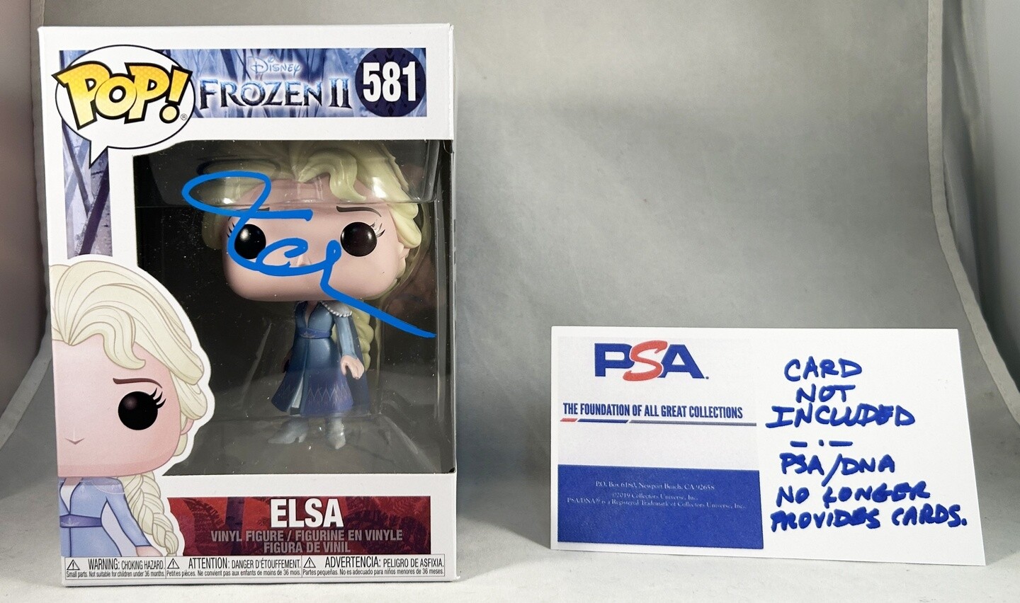 Idina Menzel Signed Funko Pop Elsa Frozen PSA/DNA 1 COA