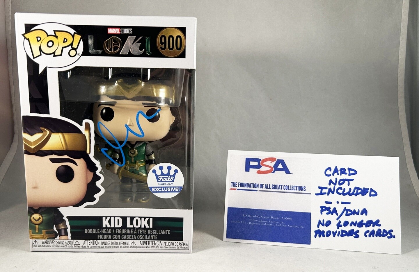 Matt Damon Signed Funko Pop Kid Loki PSA/DNA 2 COA