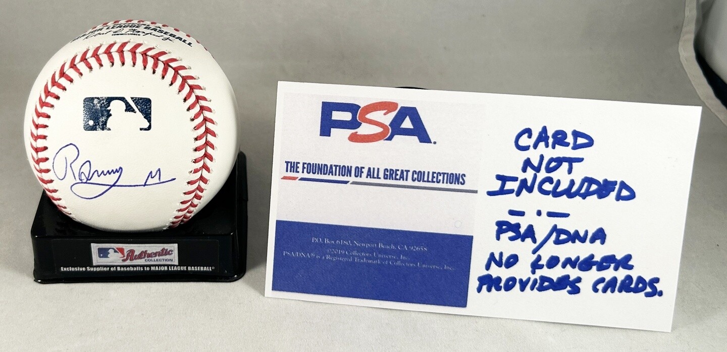 Ronny Mauricio Signed Authentic MLB Baseball New York Mets PSA/DNA COA