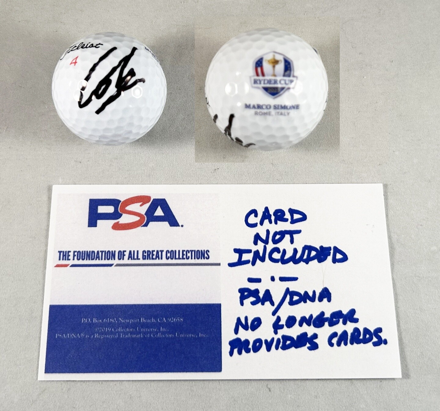 Nicolas Colsaertz Signed Golf Ball 2023 Ryder Cup PSA/DNA COA