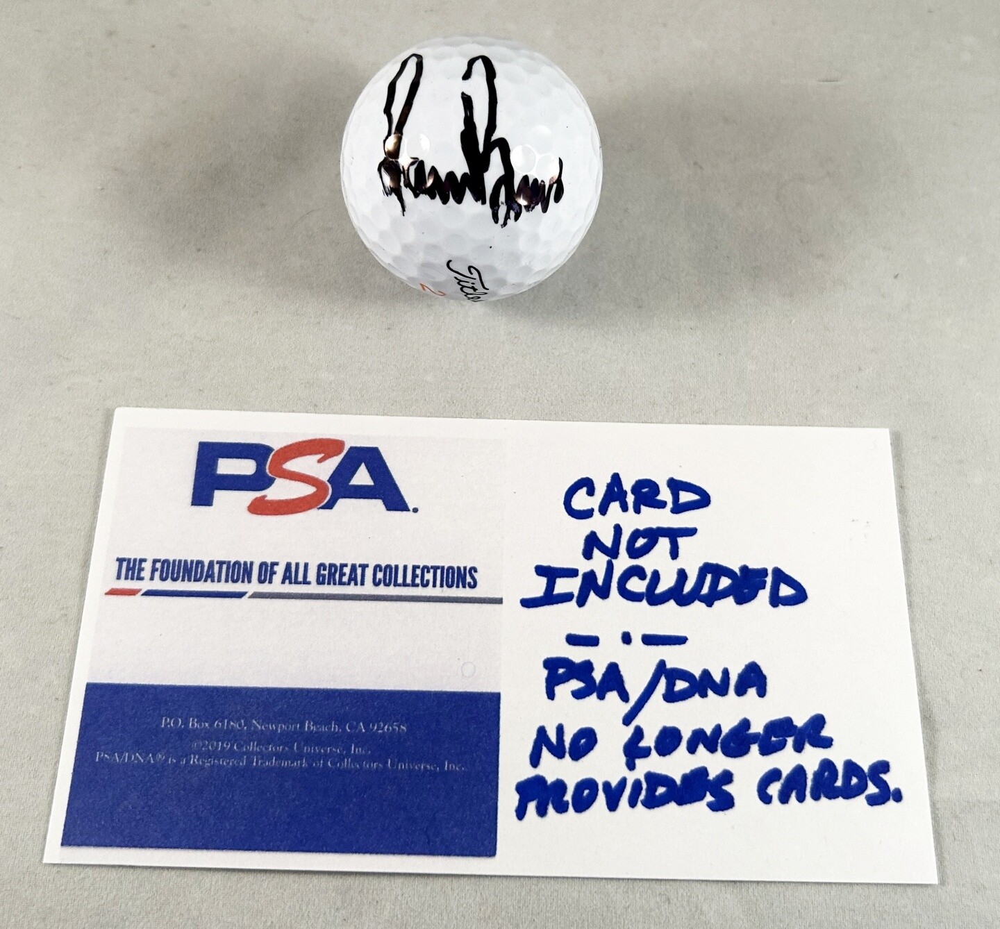 Sam Burns Signed Golf Ball PSA/DNA COA