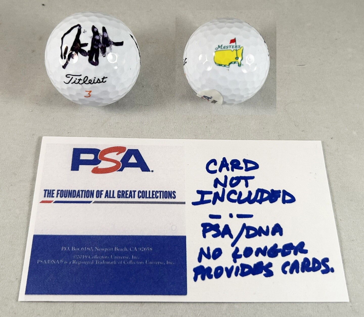 Dustin Johnson Signed Masters Golf Ball PSA/DNA COA