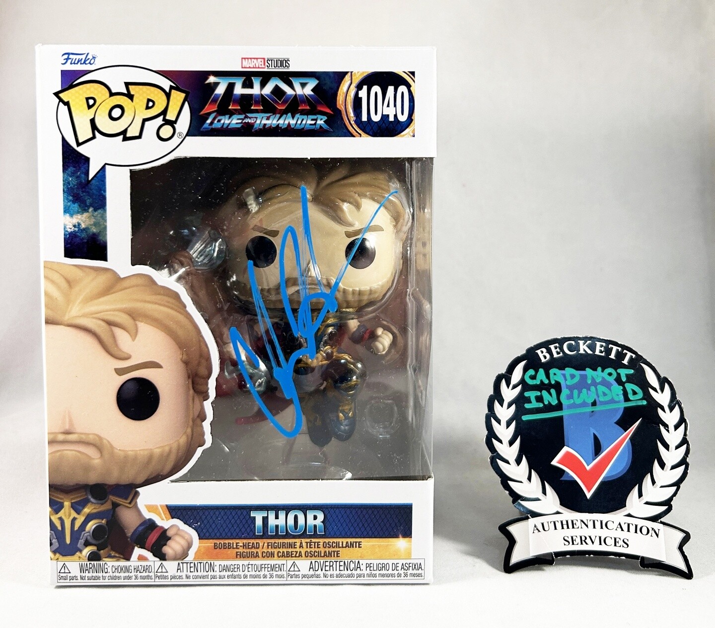 Chris Hemsworth Signed Funko Pop Thor Beckett BAS COA