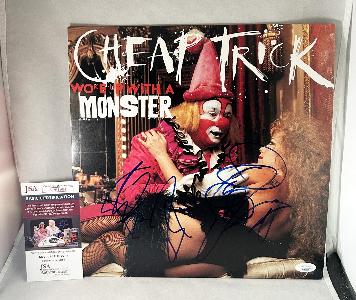 Cheap Trick Signed Vinyl LP Album Rick Nielsen Tom Petersson Robin Zander JSA...