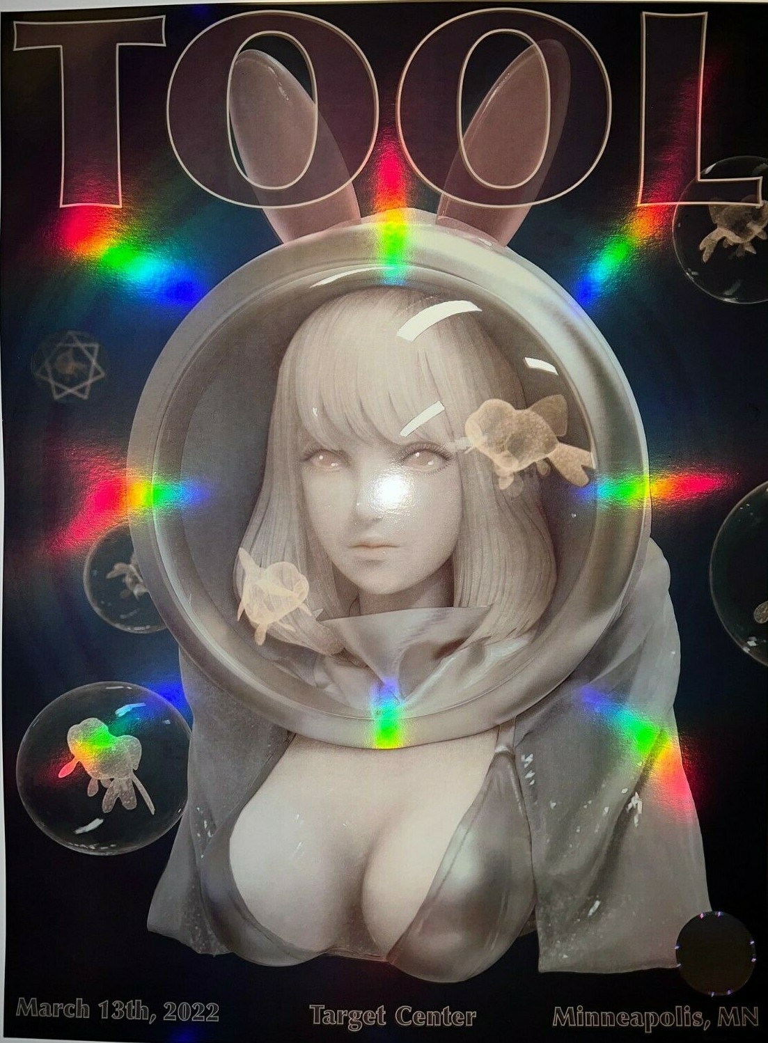 2022 TOOL MINNEAPOLIS POSTER CONCERT TOUR 3/13/22 YIOUART /700