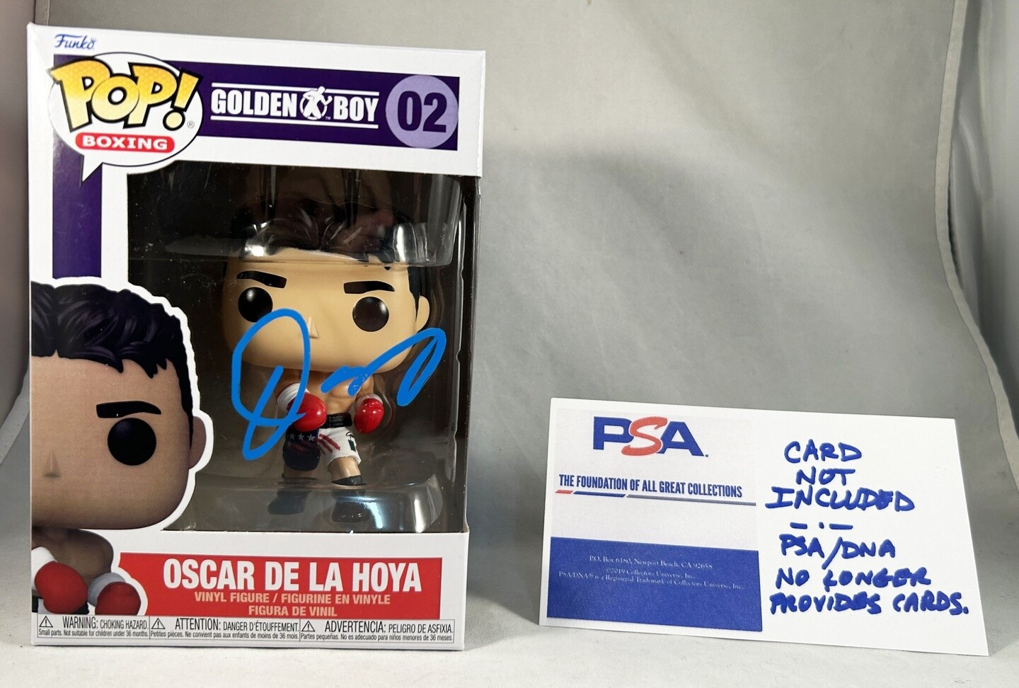 Oscar De La Hoya Signed Funko PSA/DNA 4 COA