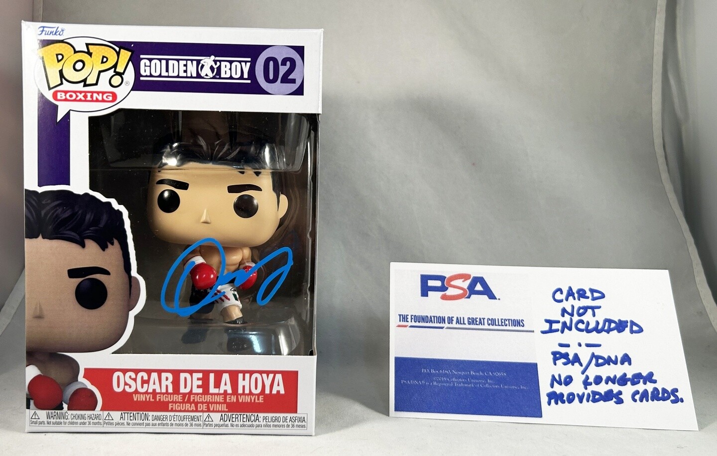 Oscar De La Hoya Signed Funko PSA/DNA 3 COA