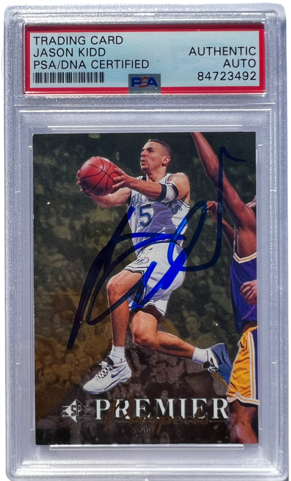 JASON KIDD SIGNED 1994-95 UPPER DECK SP PREMIER PROSPECTS FOIL AUTO RC PSA/DNA