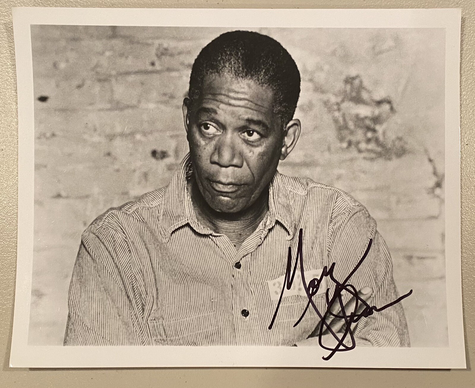 Morgan Freeman Signed Autographed Shawshank Redemption 8x10 Photo JSA Letter 3