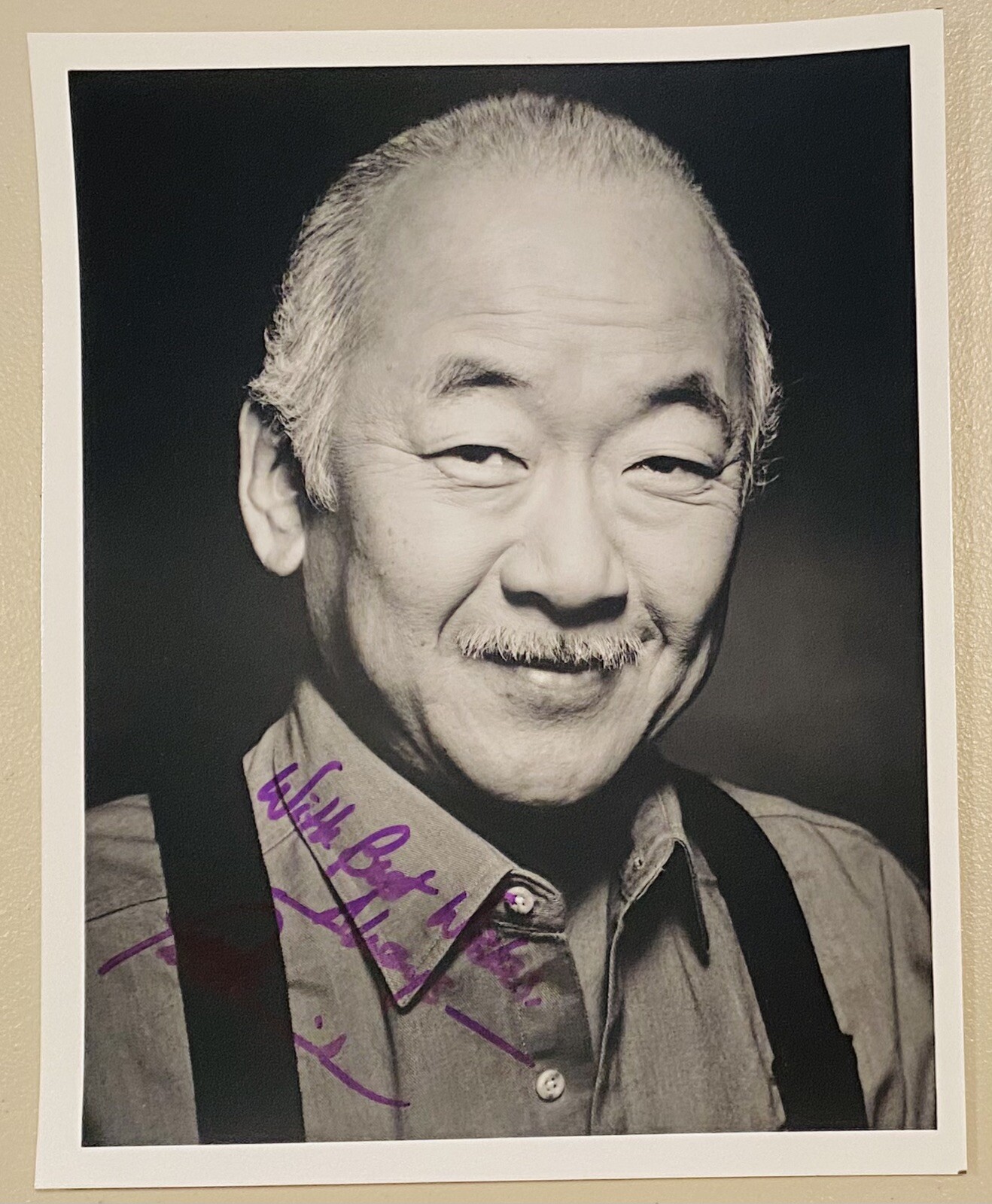 Pat Morita Signed Autographed 8x10 Photo Full JSA Letter Certified Karate Kid