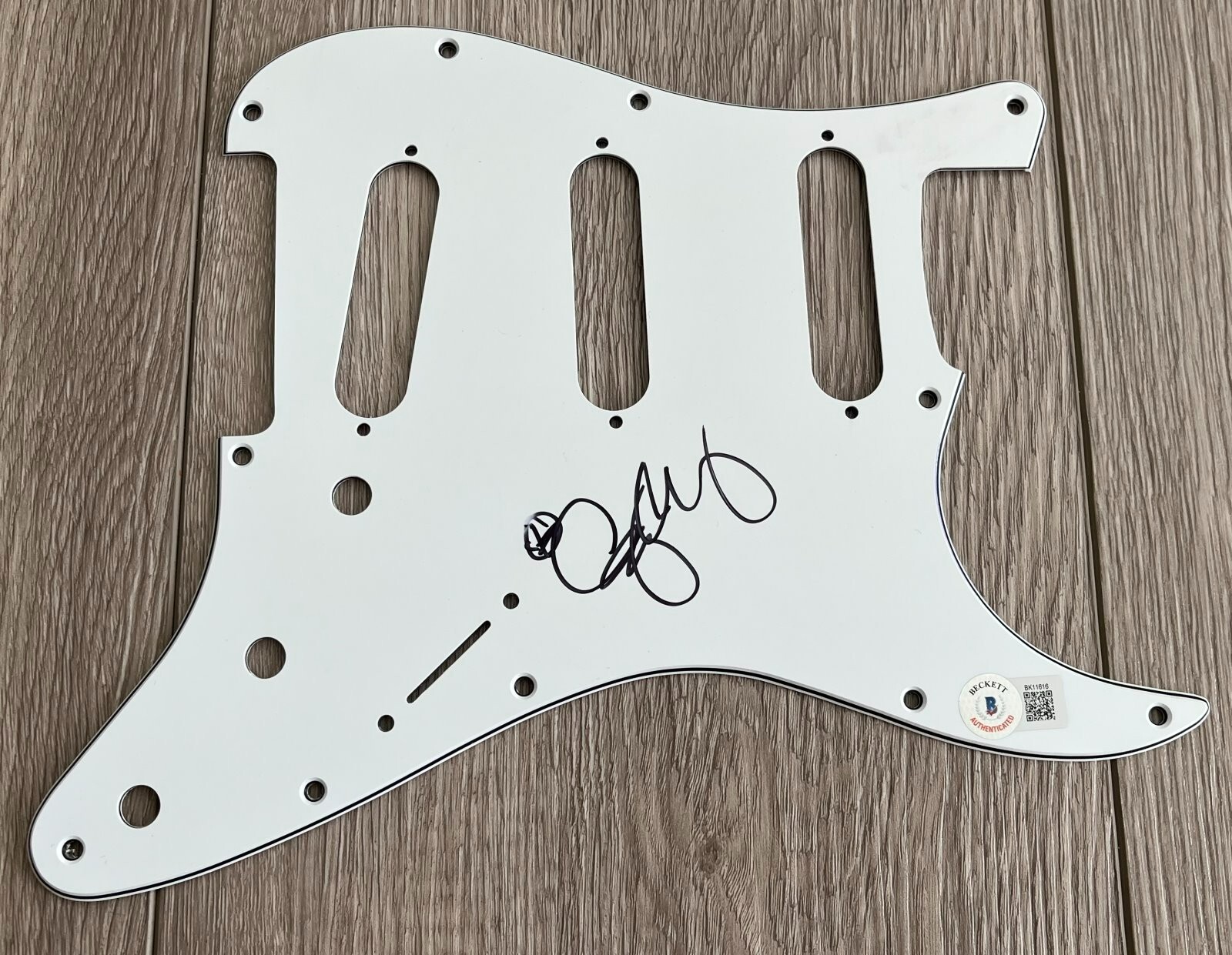GARY CLARK JR. SIGNED AUTOGRAPH GUITAR PICKGUARD w/PROOF & BECKETT BAS COA