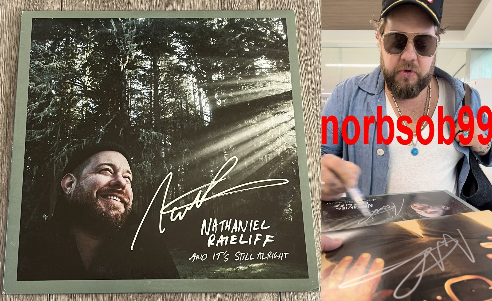NATHANIEL RATELIFF SIGNED AND IT'S STILL ALRIGHT VINYL LP w/EXACT VIDEO PROOF
