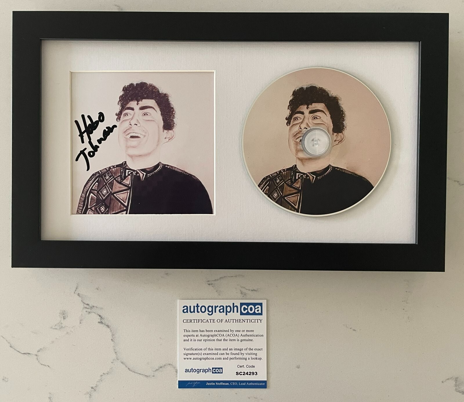 RISE OF HOBO JOHNSON SIGNED FRAMED MATTED CD DISPLAY w/PROOF AUTOGRAPH COA ACOA