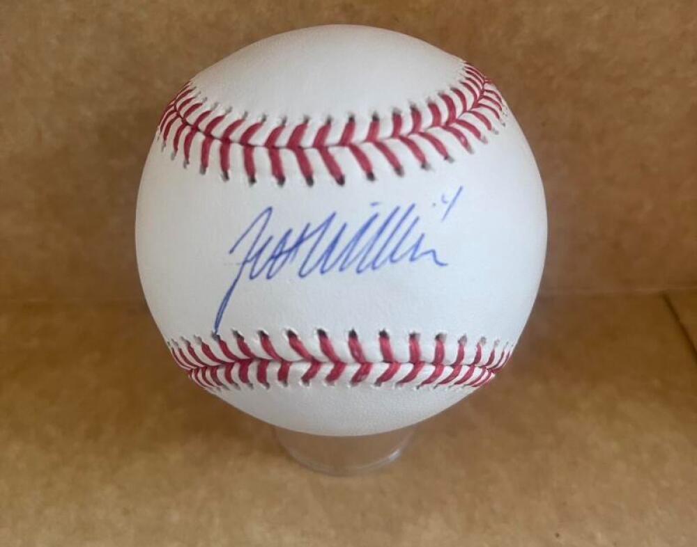 JETT WILLIAMS METS SIGNED AUTOGRAPHED ML. BASEBALL BECKETT AUTH