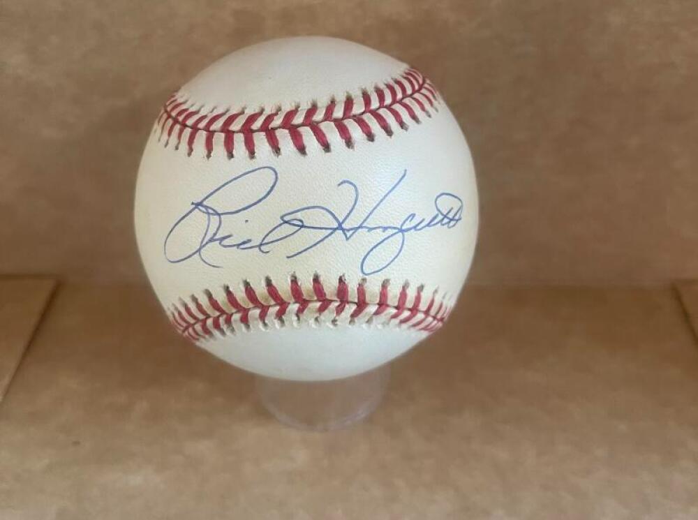 RICK HONEYCUTT YANKEES/DODGERS SIGNED A.L. BASEBALL BECKETT AUTH