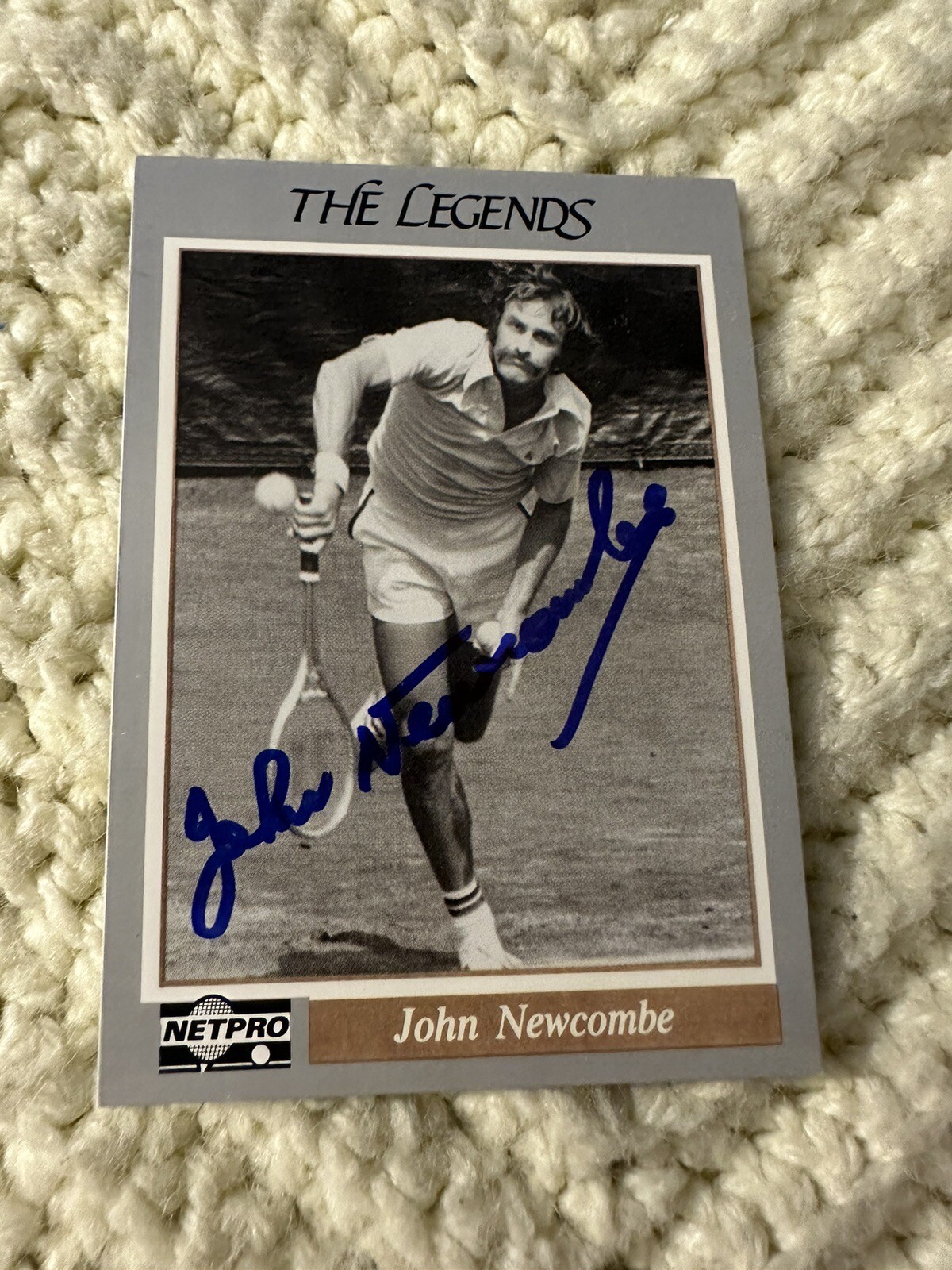 John Newcombe Signed Trading Card Autographed Tennis Legend