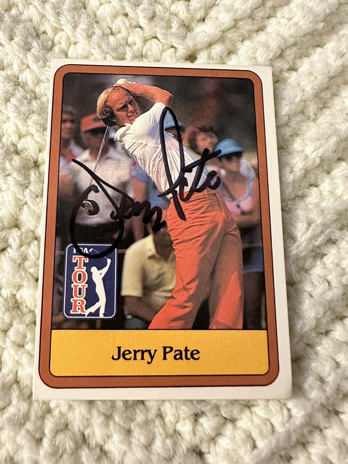 Jerry Pate Signed Pga Tour Golf Card Autographed Rookie RC