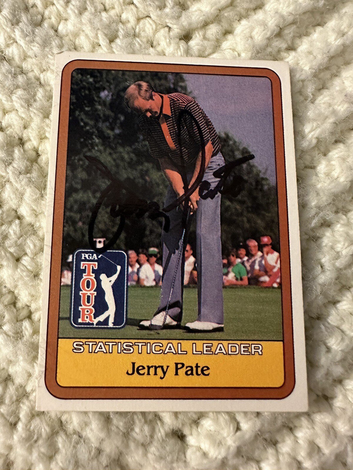 Jerry Pate Signed Pga Tour Golf Card Autographed Rookie RC