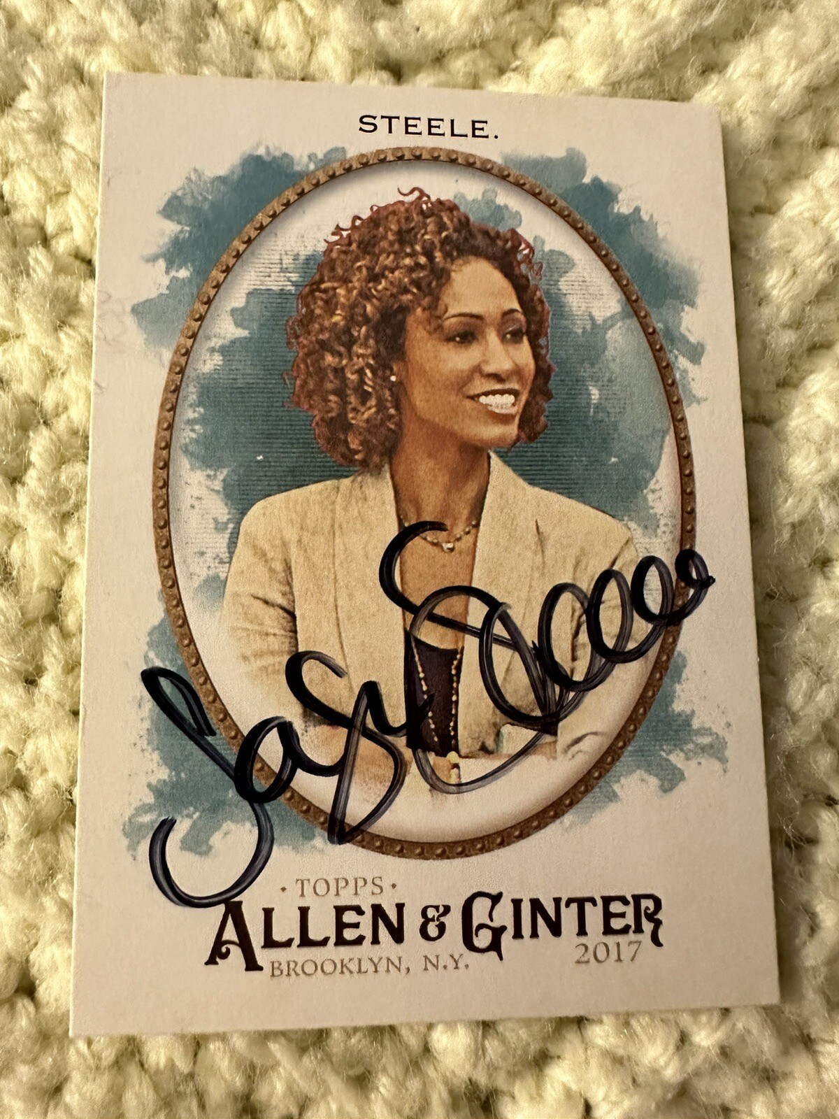 Sage Steele Signed Trading Card Autographed Allen & Ginter